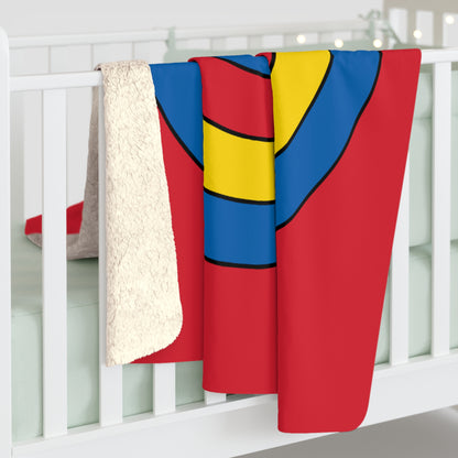 Mongolia Retro Target Blanket Throw
