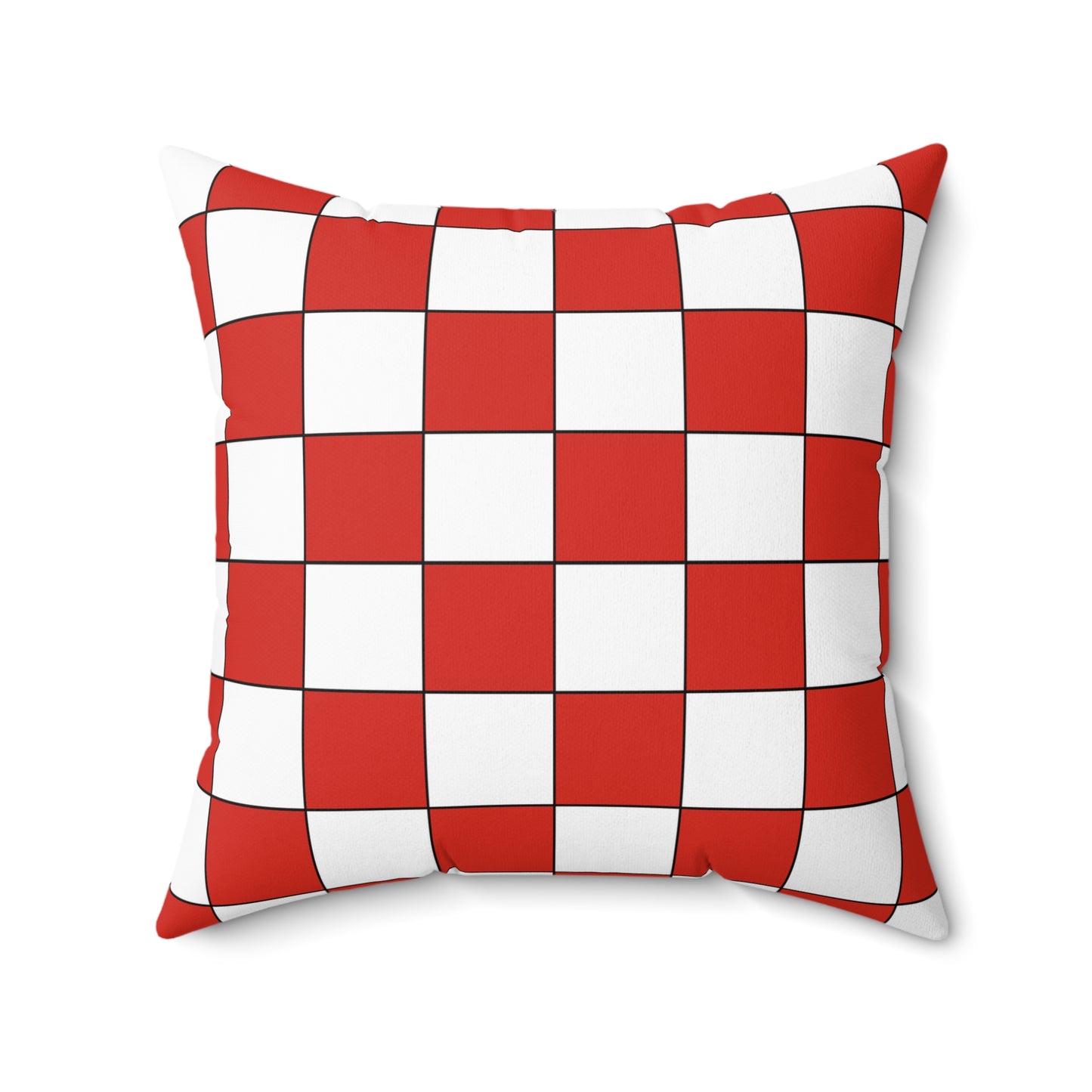 Canada Retro Check Cushion Pillow