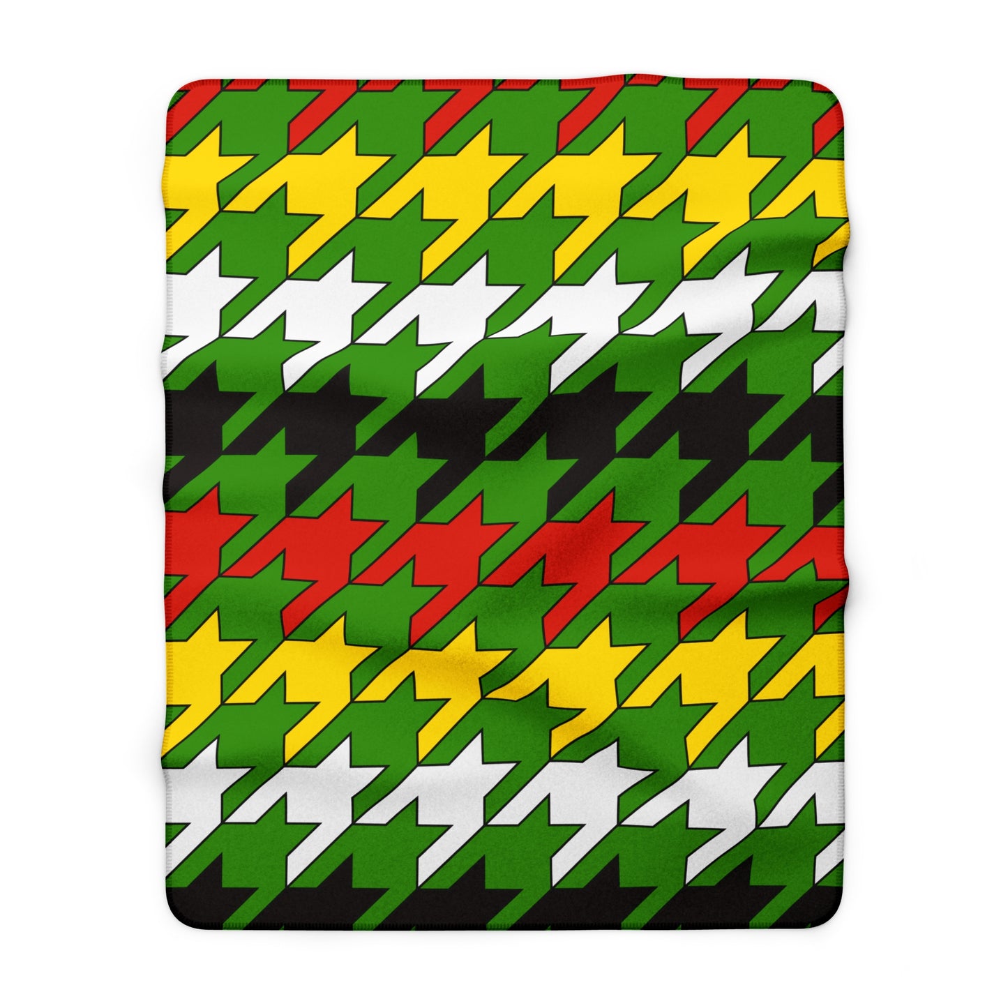 Guyana Retro Houndstooth Blanket Throw