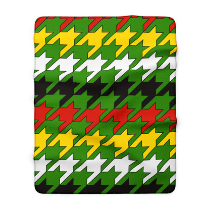 Guyana Retro Houndstooth Blanket Throw