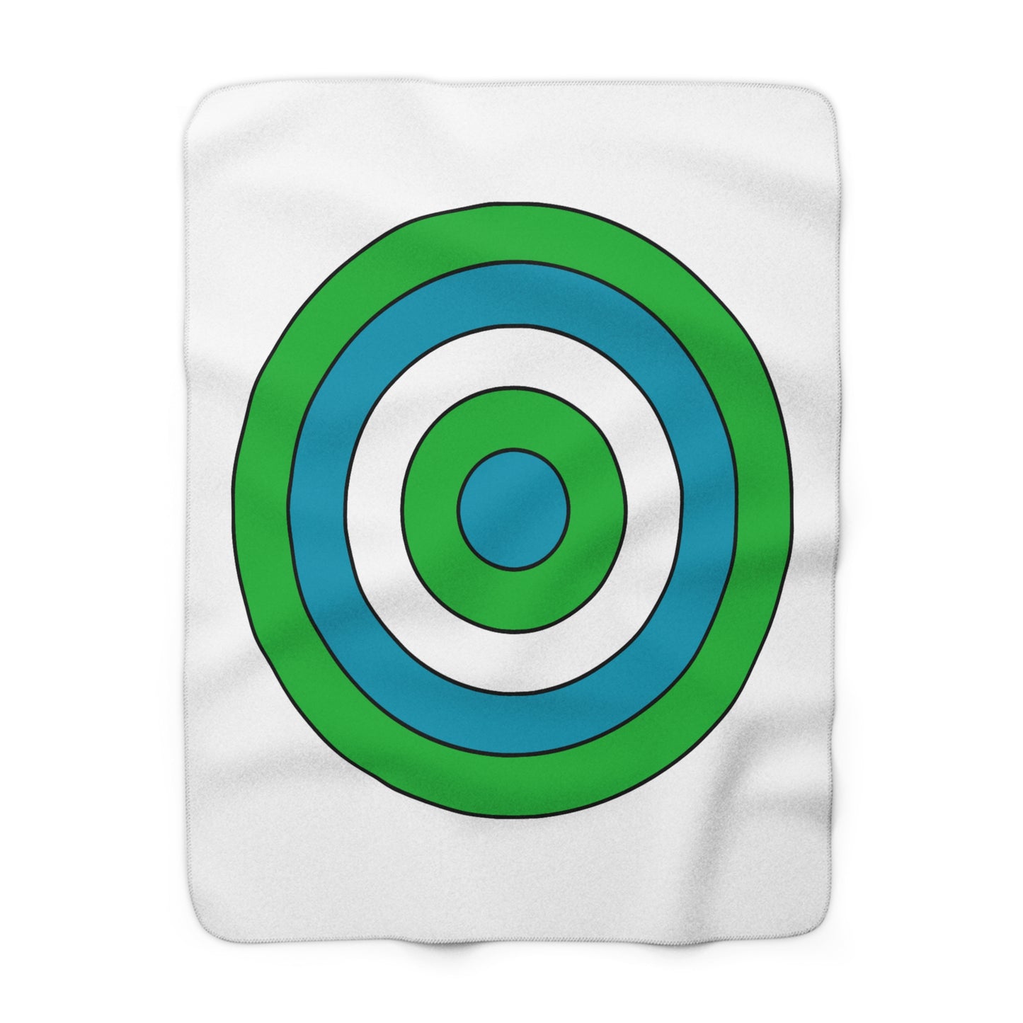 Uzbekistan Retro Target Blanket Throw