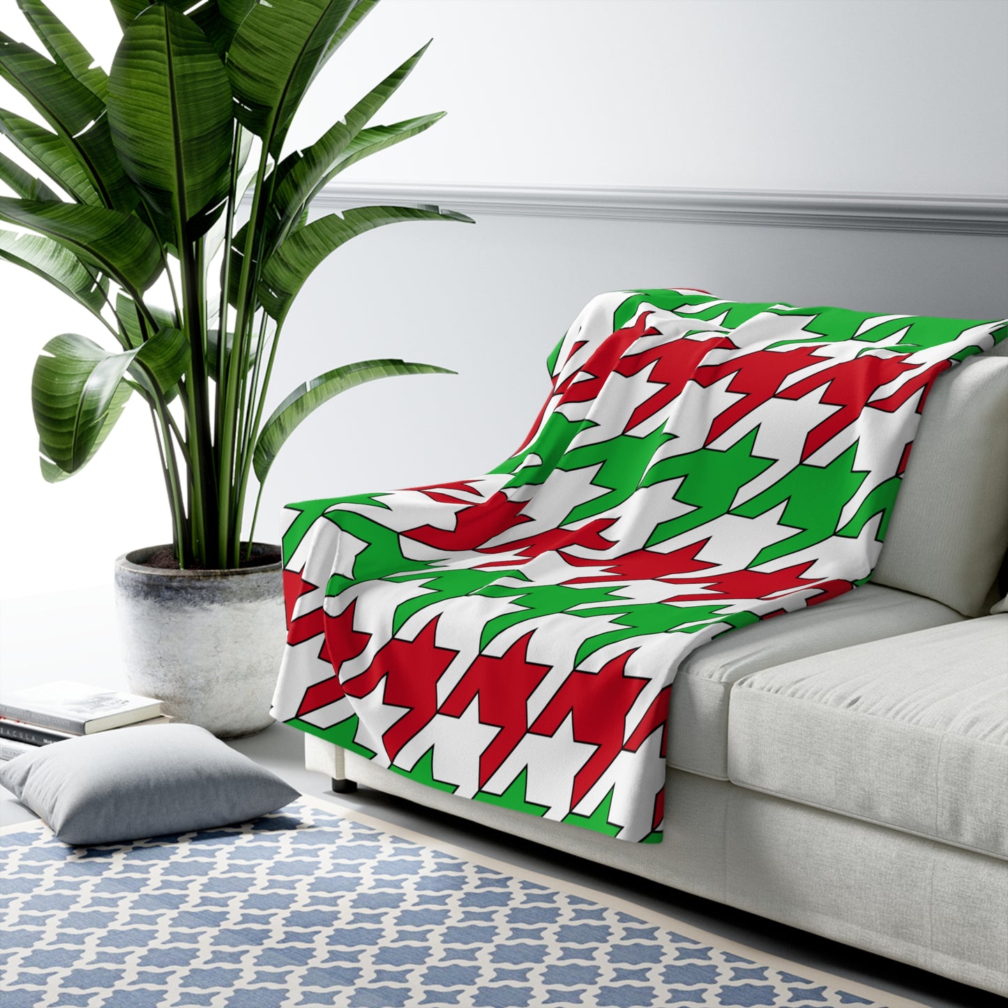 Burundi Retro Houndstooth Blanket Throw