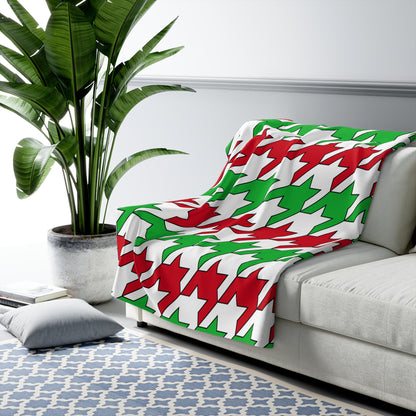 Burundi Retro Houndstooth Blanket Throw