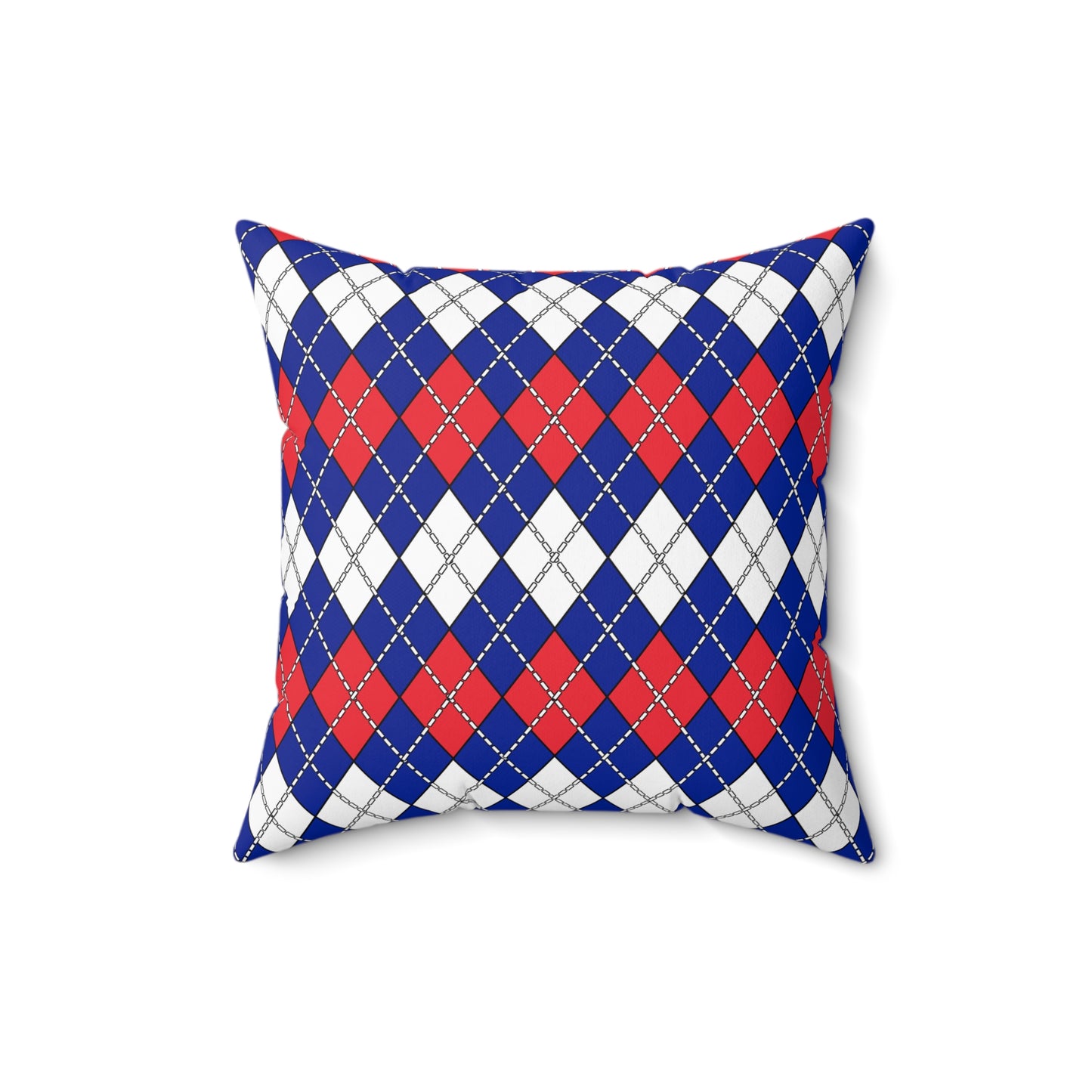 French Southern Territories Retro Argyle Cushion Pillow