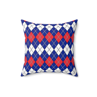 French Southern Territories Retro Argyle Cushion Pillow