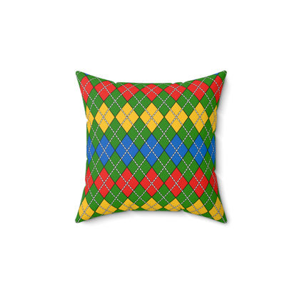 Ethiopia Retro Argyle Cushion Pillow