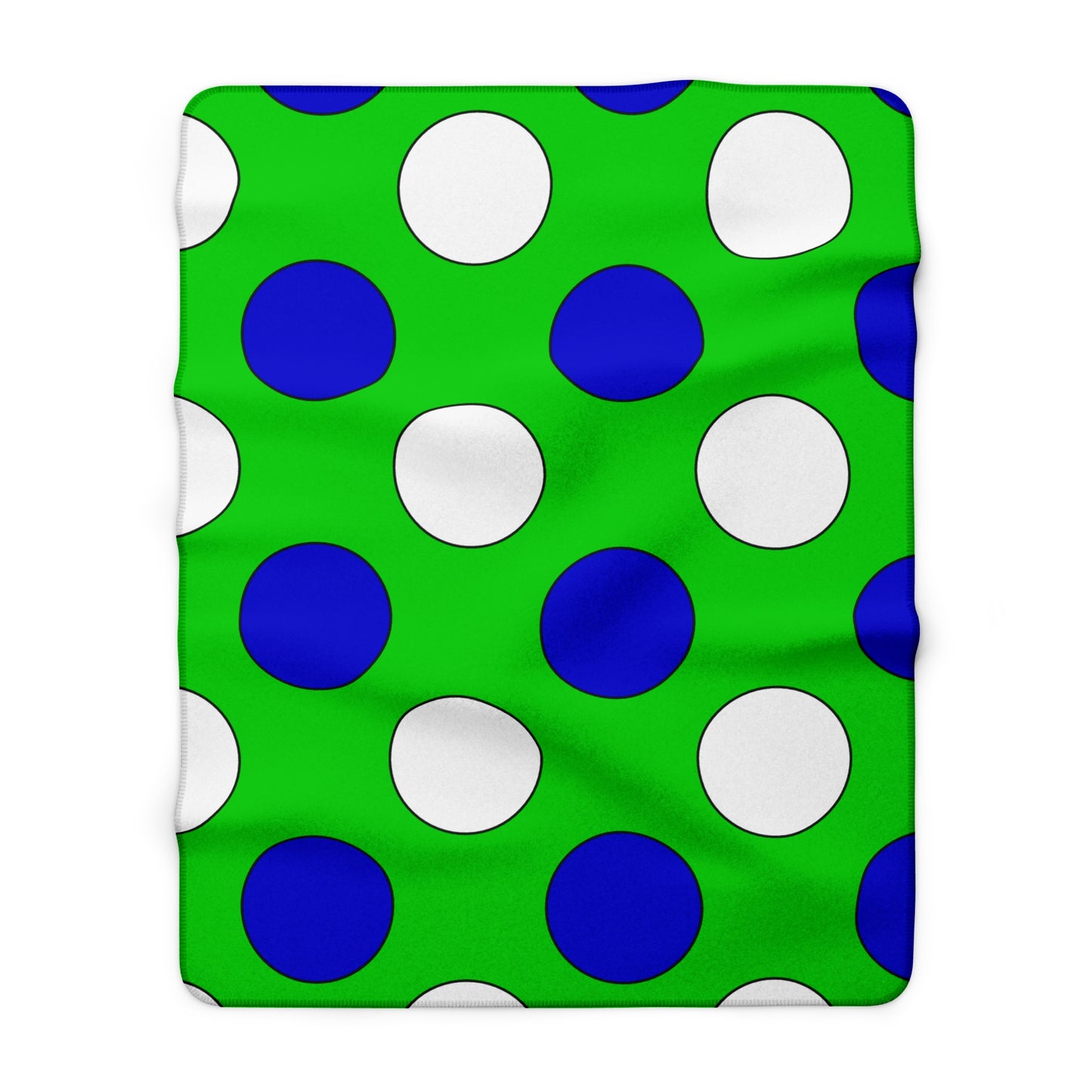 Sierra Leone Retro Polka Dots Blanket Throw