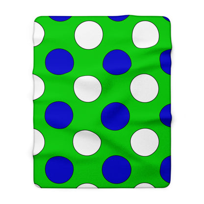 Sierra Leone Retro Polka Dots Blanket Throw