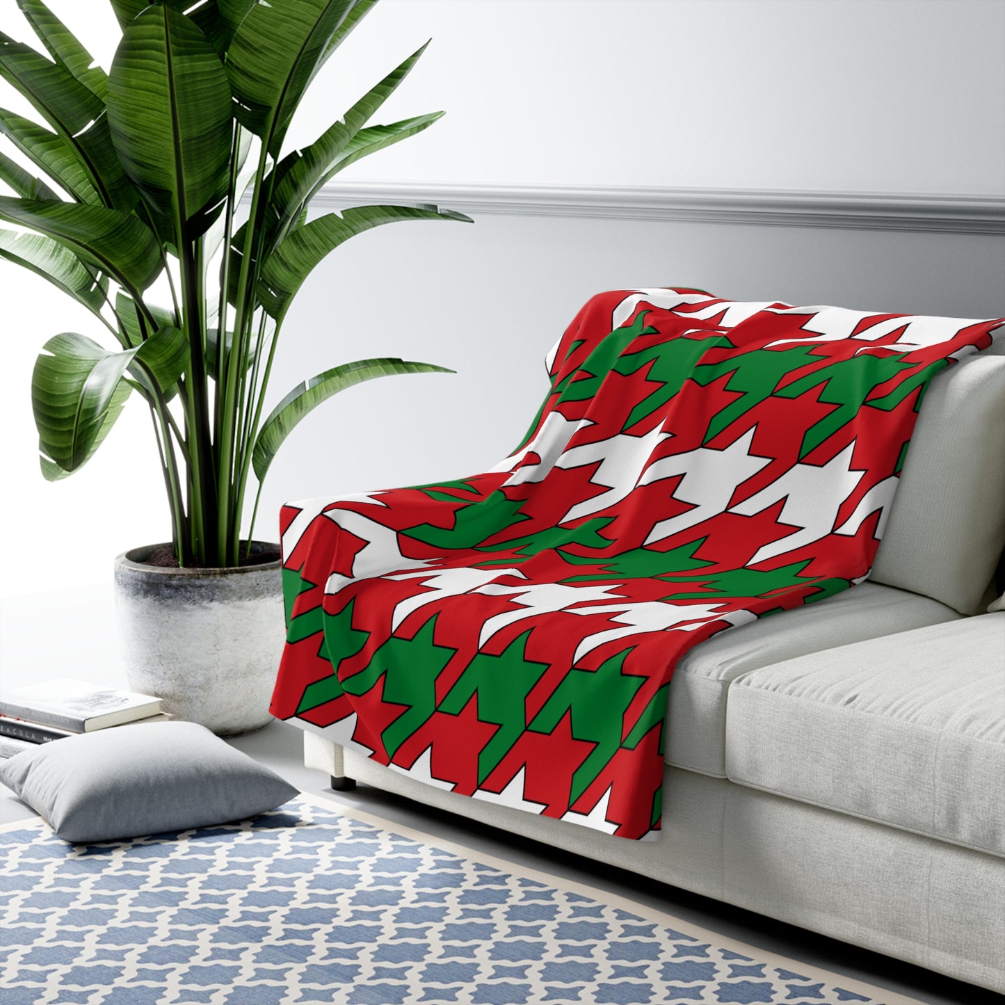Belarus Retro Houndstooth Blanket Throw