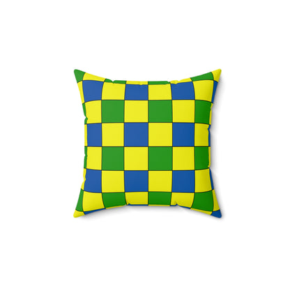 Saint Vincent And The Grenadines Retro Check Cushion Pillow
