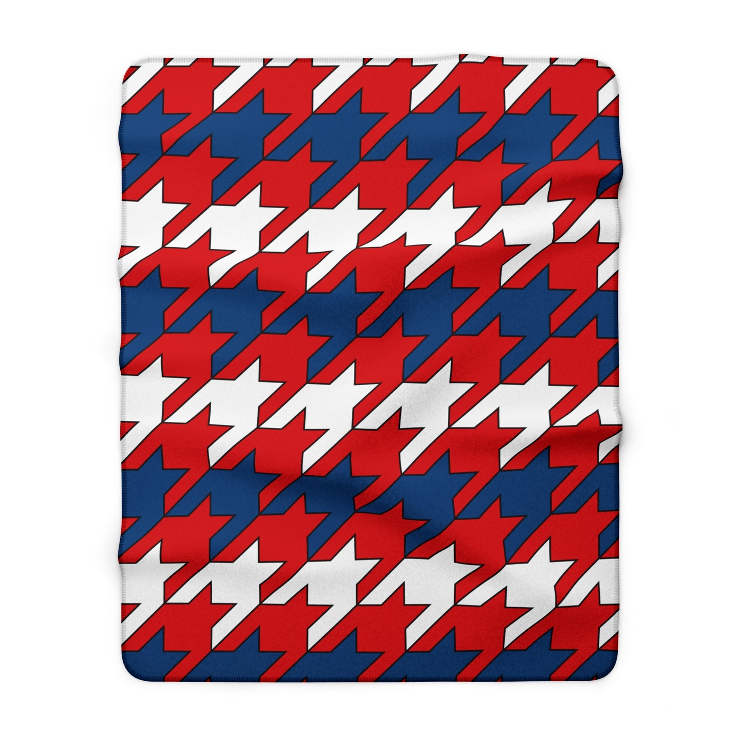 Czechia Retro Houndstooth Blanket Throw