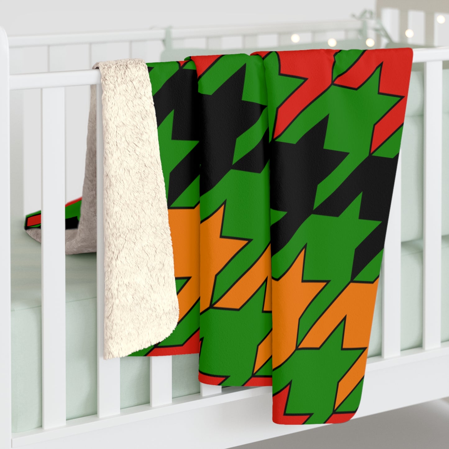Zambia Retro Houndstooth Blanket Throw