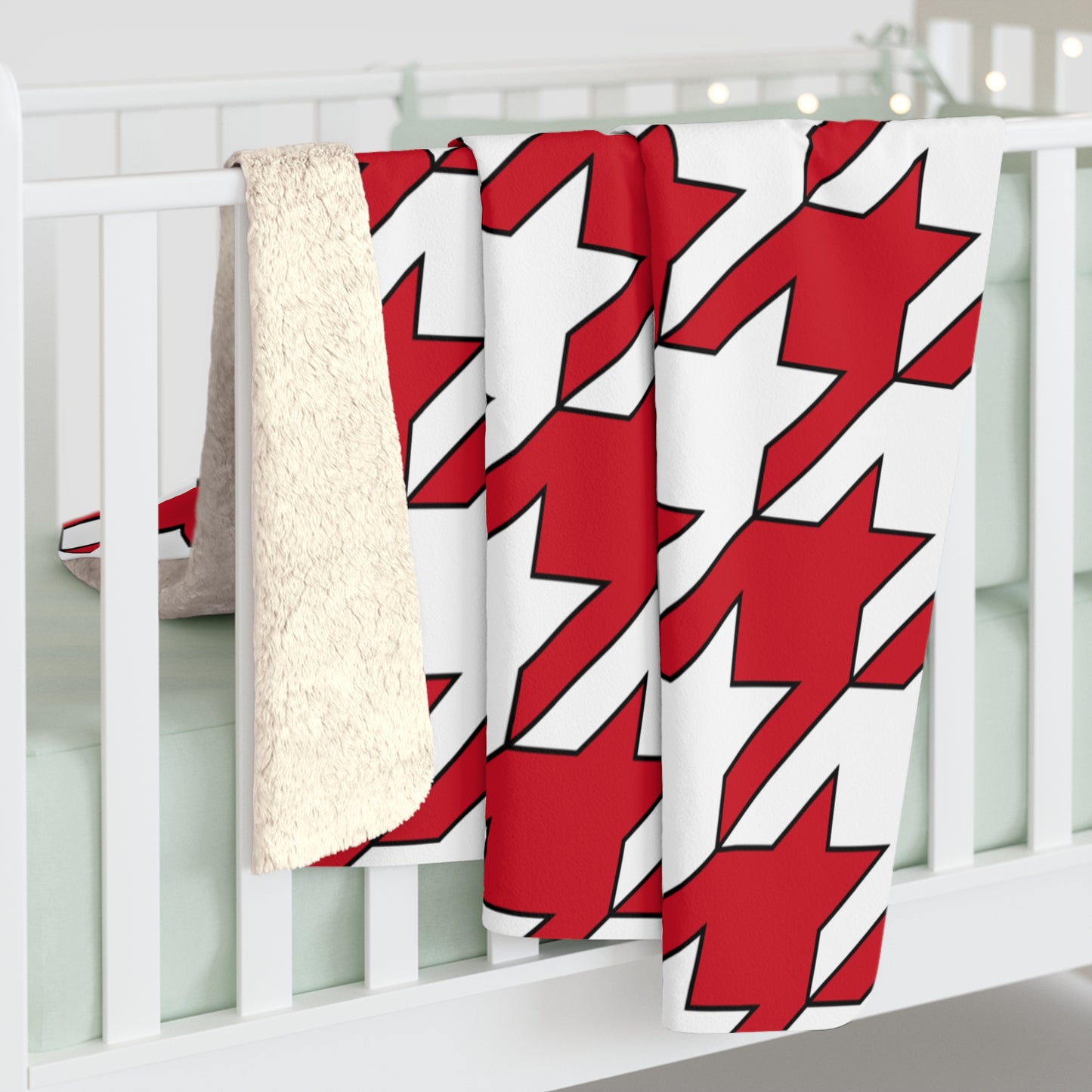 Bahrain Retro Houndstooth Blanket Throw