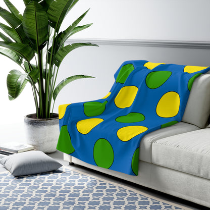 Gabon Retro Polka Dots Blanket Throw