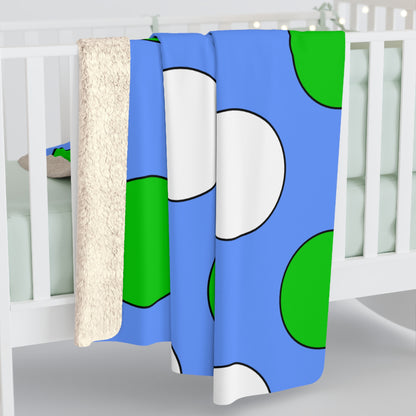 Djibouti Retro Polka Dots Blanket Throw