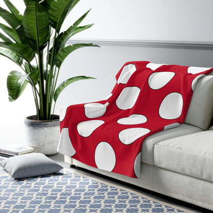Denmark Retro Polka Dots Blanket Throw
