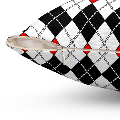 Yemen Retro Argyle Cushion Pillow