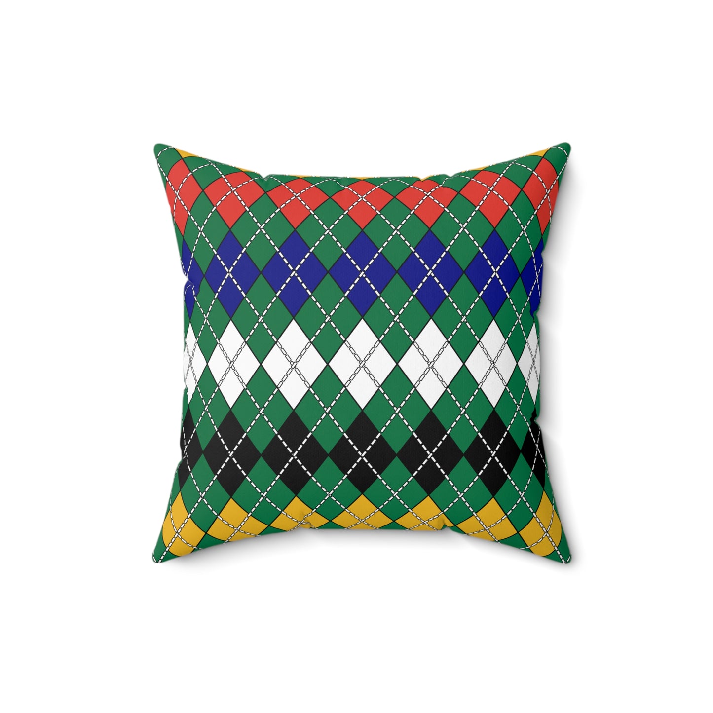South Africa Retro Argyle Cushion Pillow