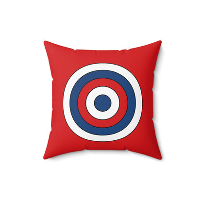 Czechia Retro Target Cushion Pillow