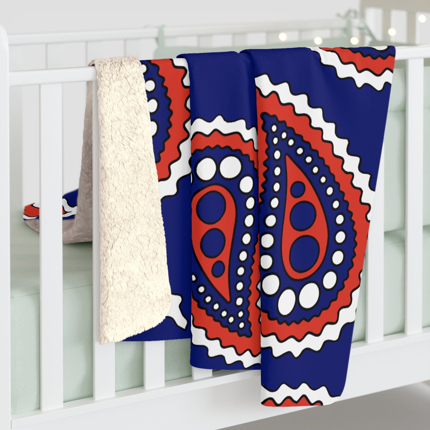 Cabo Verde Retro Paisley Blanket Throw