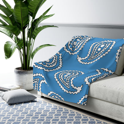 Guatemala Retro Paisley Blanket Throw