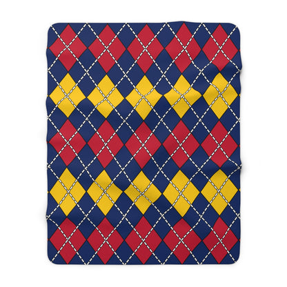 Chad Retro Argyle Blanket Throw