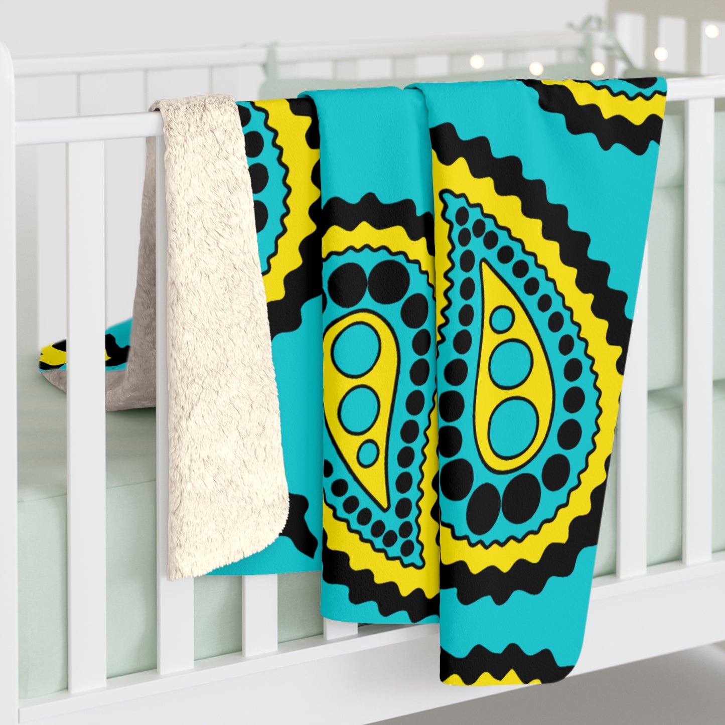 Bahamas Retro Paisley Blanket Throw
