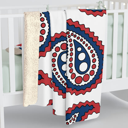 Serbia Retro Paisley Blanket Throw