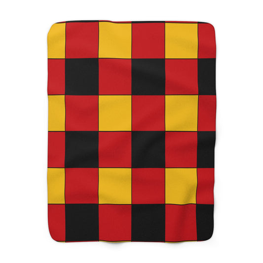 Timor Leste Retro Check Blanket Throw