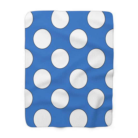 Antarctica Retro Polka Dots Blanket Throw