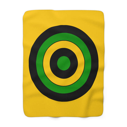 Jamaica Retro Target Blanket Throw