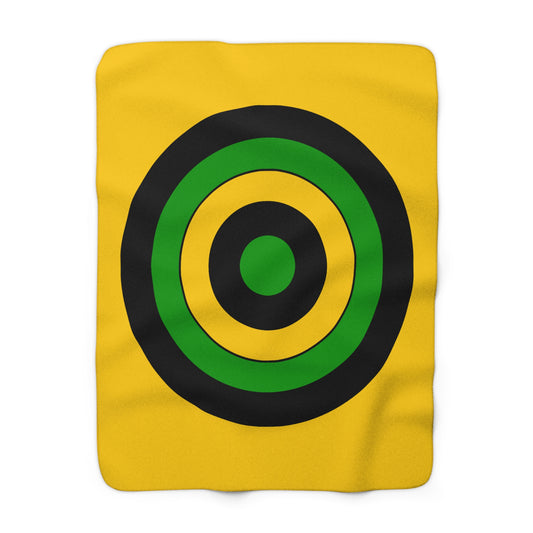 Jamaica Retro Target Blanket Throw