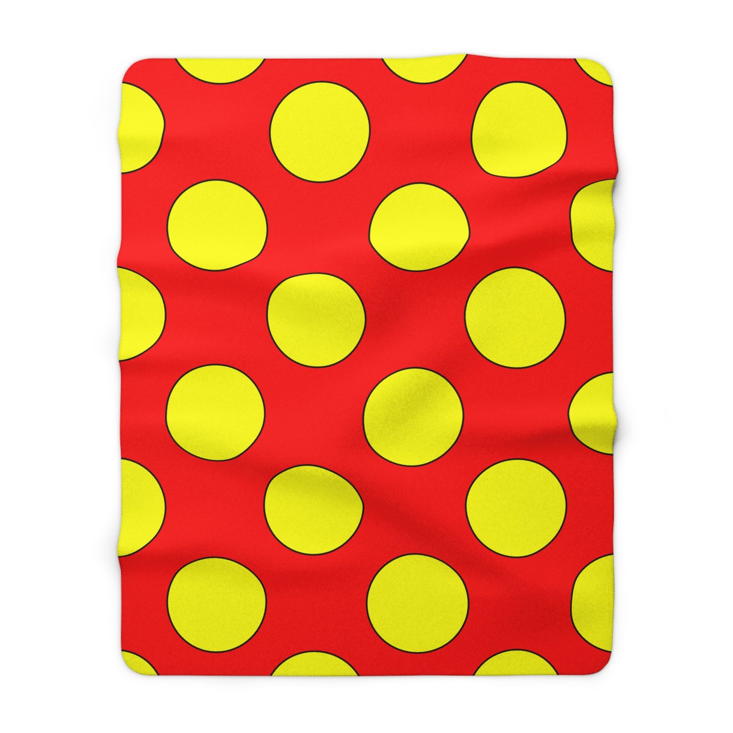 Kyrgyzstan Retro Polka Dots Blanket Throw