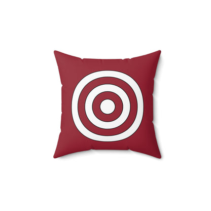 Latvia Retro Target Cushion Pillow
