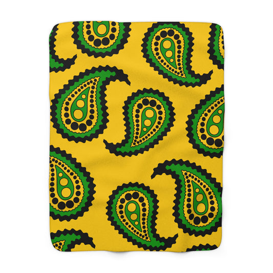 Jamaica Retro Paisley Blanket Throw