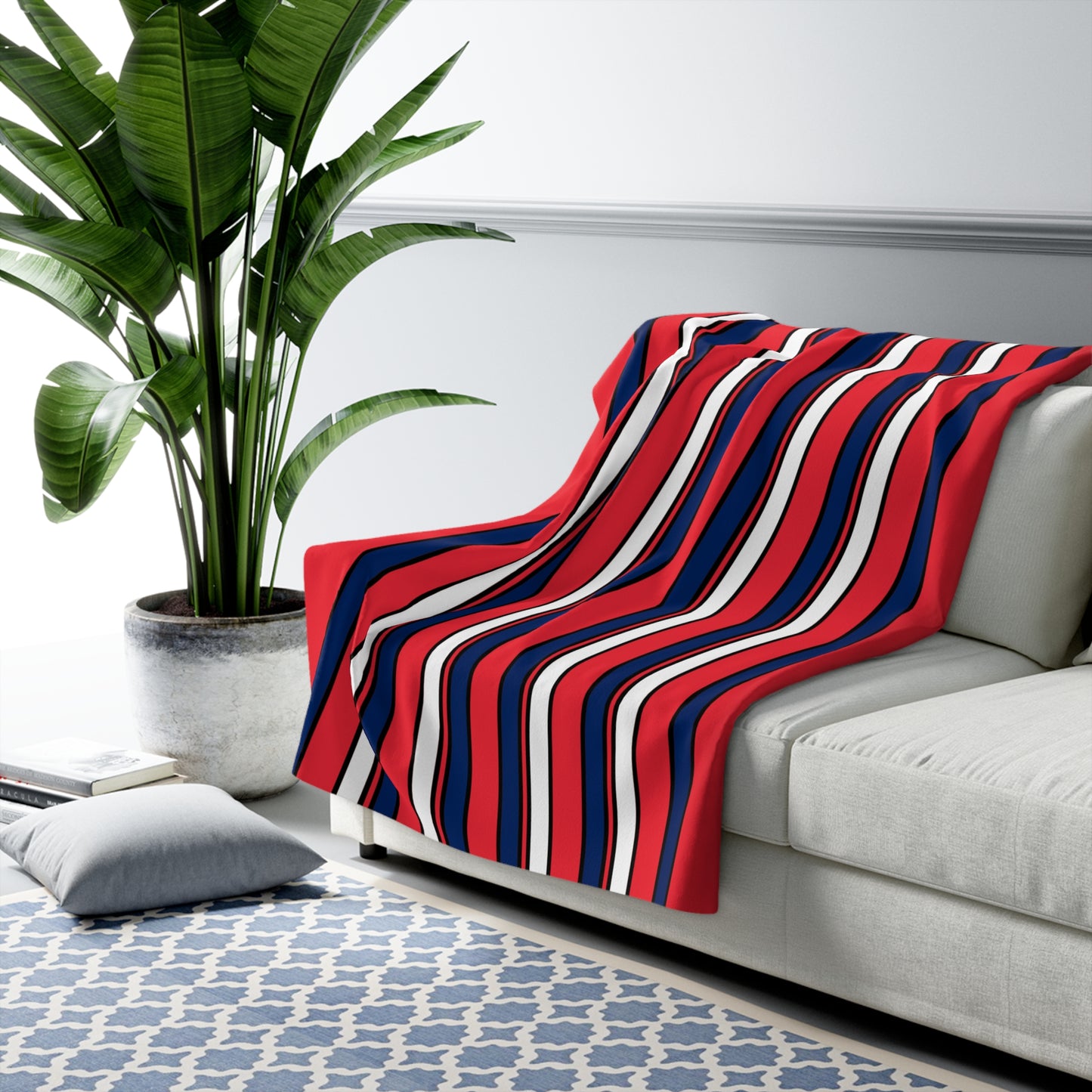 Norway Retro Stripes Blanket Throw