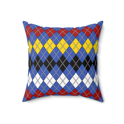 Eswatini Retro Argyle Cushion Pillow