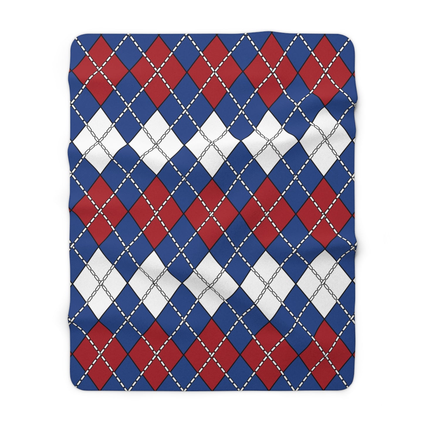 Netherlands Retro Argyle Blanket Throw