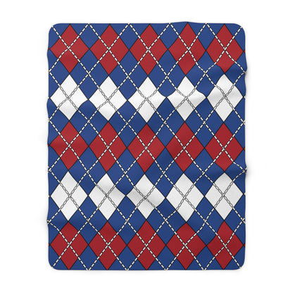 Netherlands Retro Argyle Blanket Throw