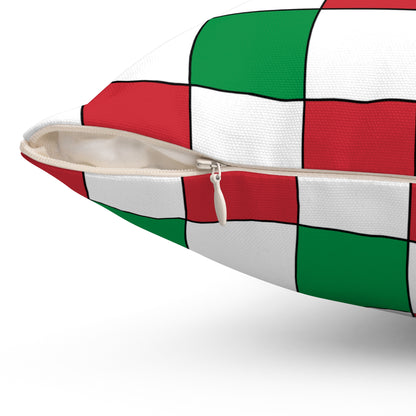 Italy Retro Check Cushion Pillow