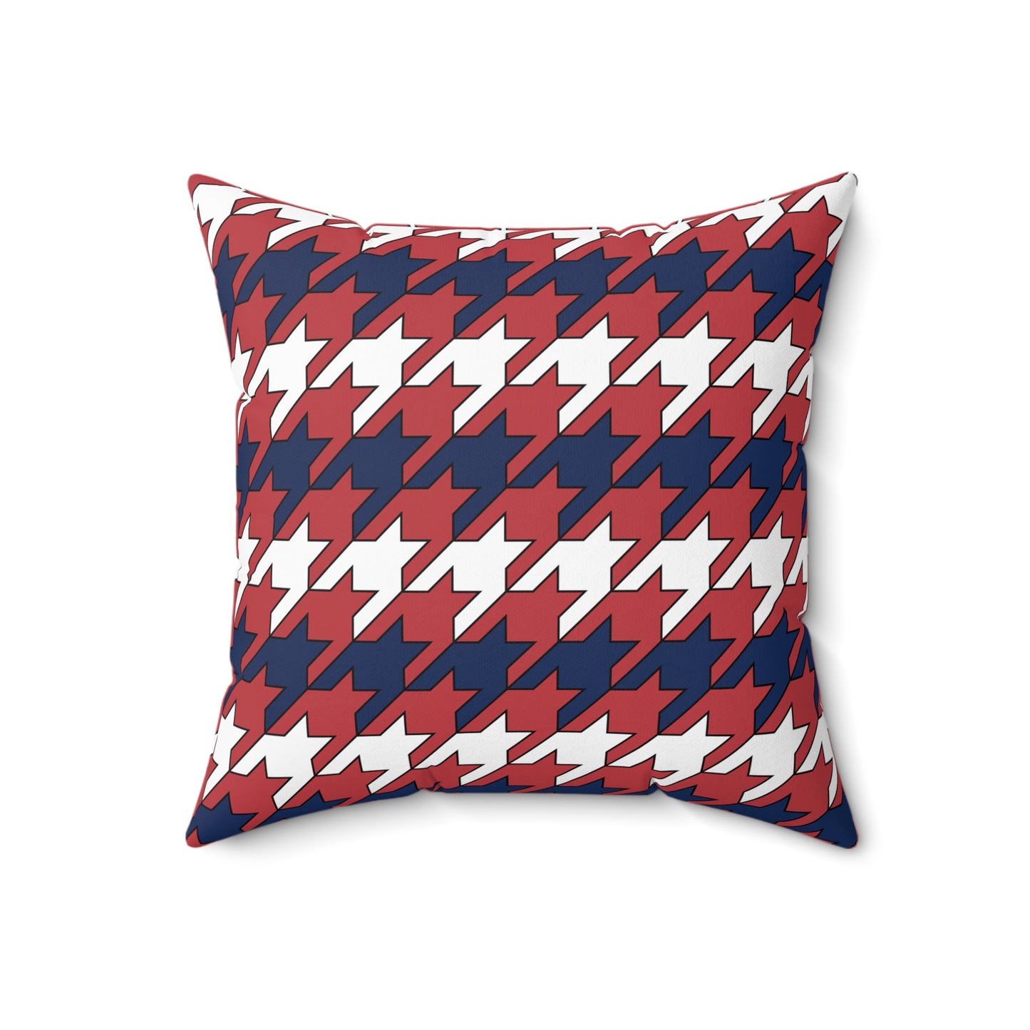 United States Minor Outlying Islands Retro Houndstooth Cushion Pillow