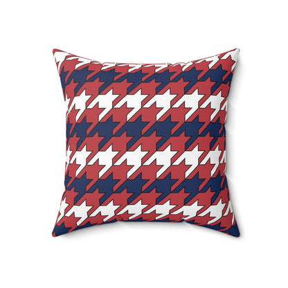 United States of America (USA) Retro Houndstooth Cushion Pillow