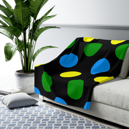 Tanzania Retro Polka Dots Blanket Throw