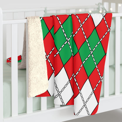 Lebanon Retro Argyle Blanket Throw