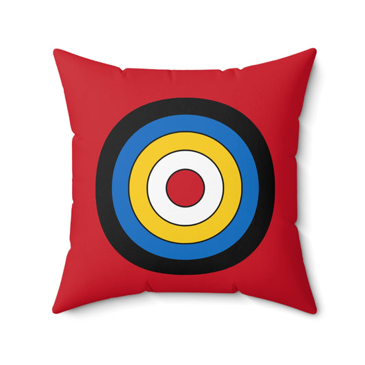 Antigua And Barbuda Retro Target Cushion Pillow