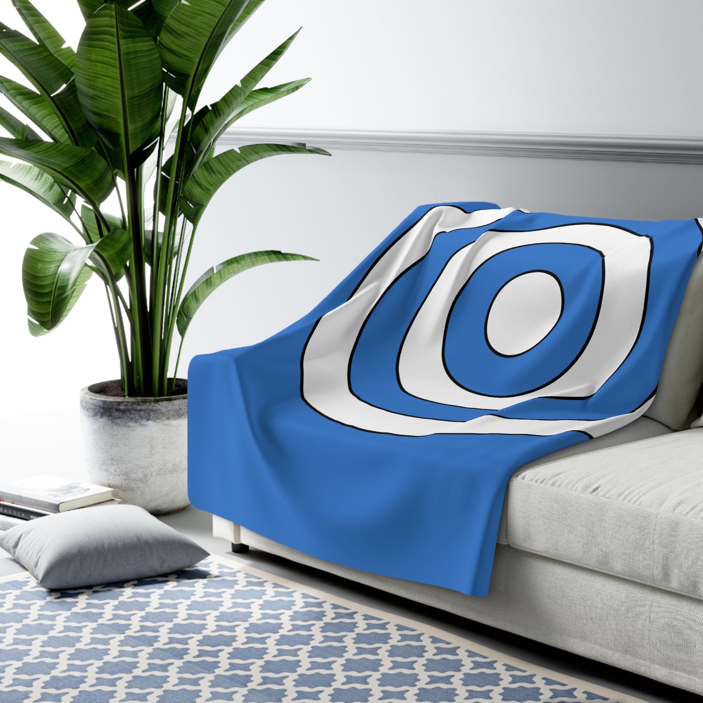 Antarctica Retro Target Blanket Throw
