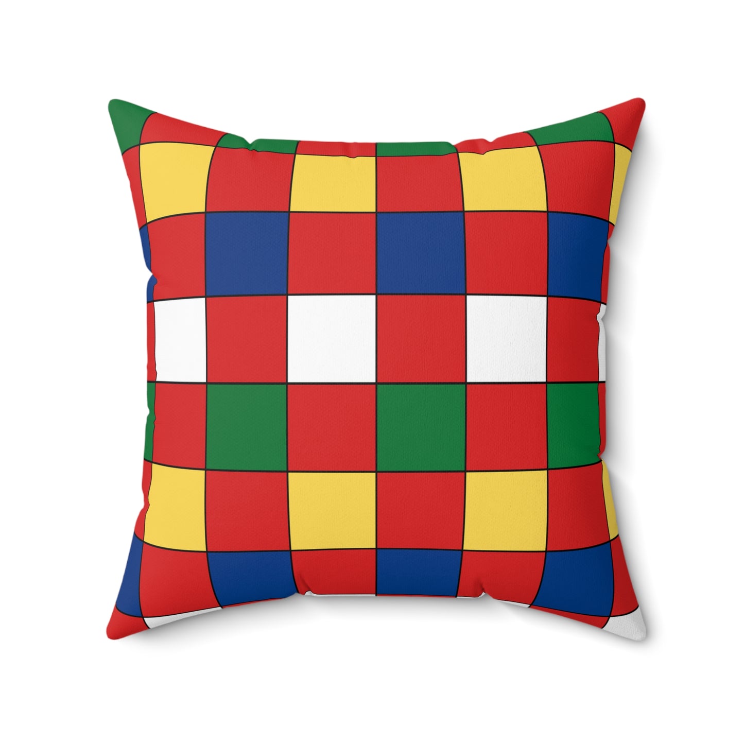 Seychelles Retro Check Cushion Pillow