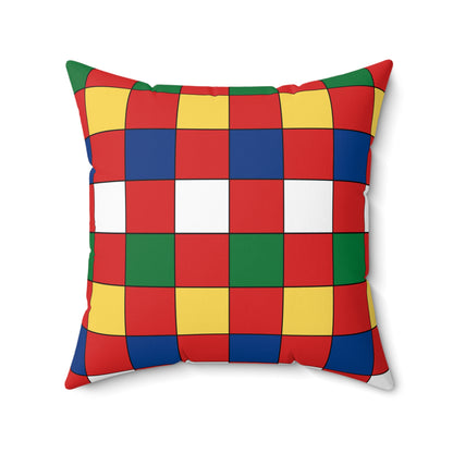 Seychelles Retro Check Cushion Pillow