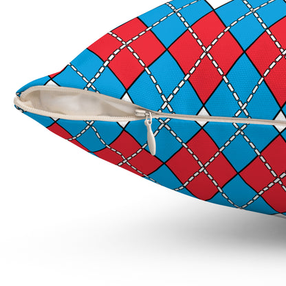 Luxembourg Retro Argyle Cushion Pillow
