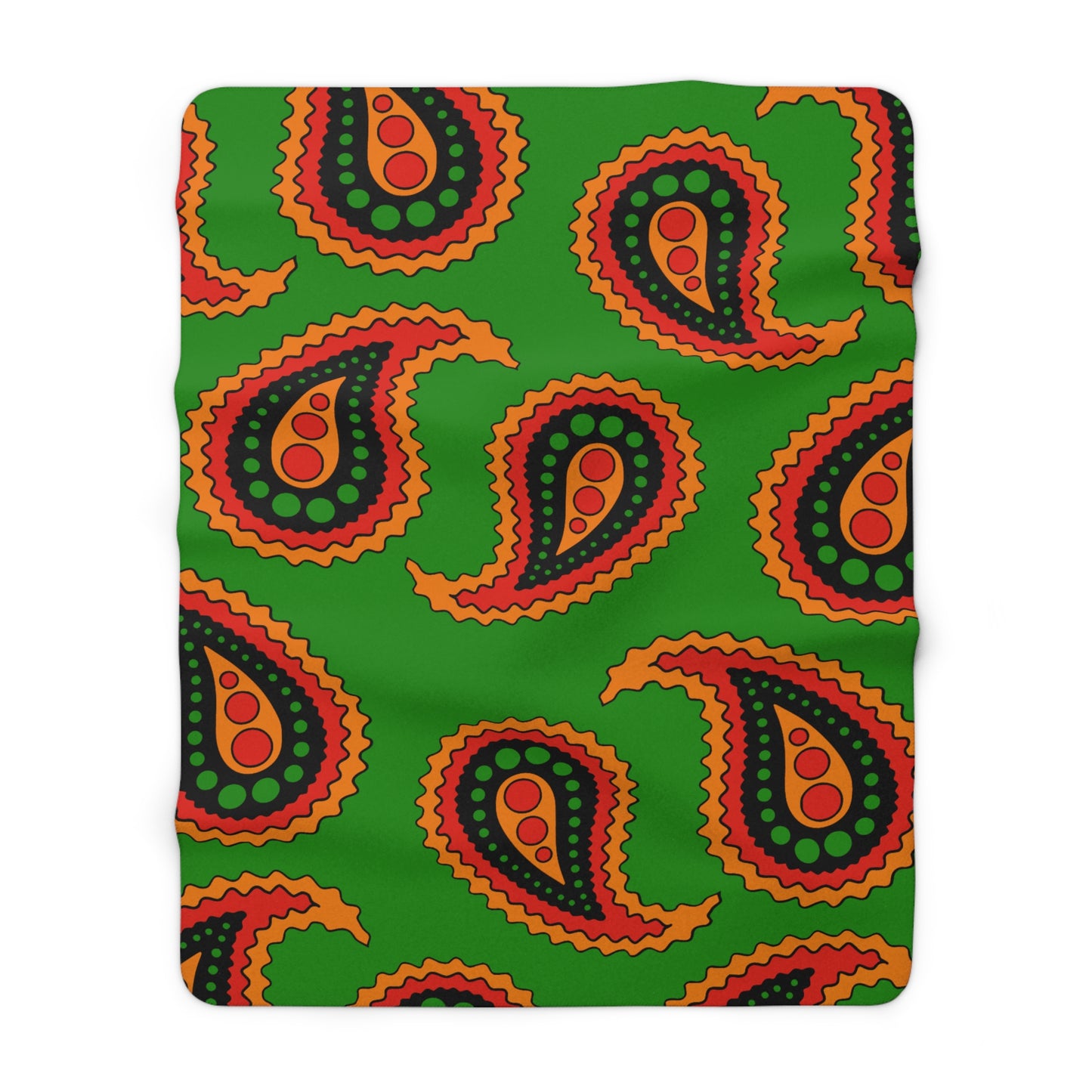 Zambia Retro Paisley Blanket Throw